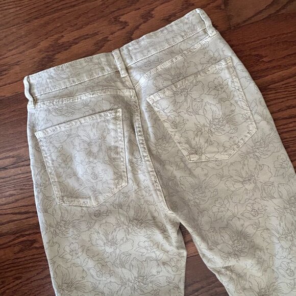 ZARA THE DREED FLARE JEANS High Waisted Flare Printed Floral Size 8 - Picture 9 of 11